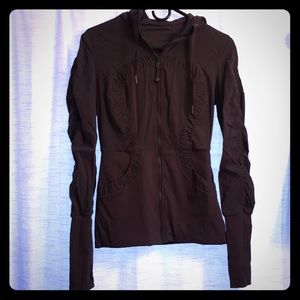 Lululemon Reversible grey striped jacket size 6